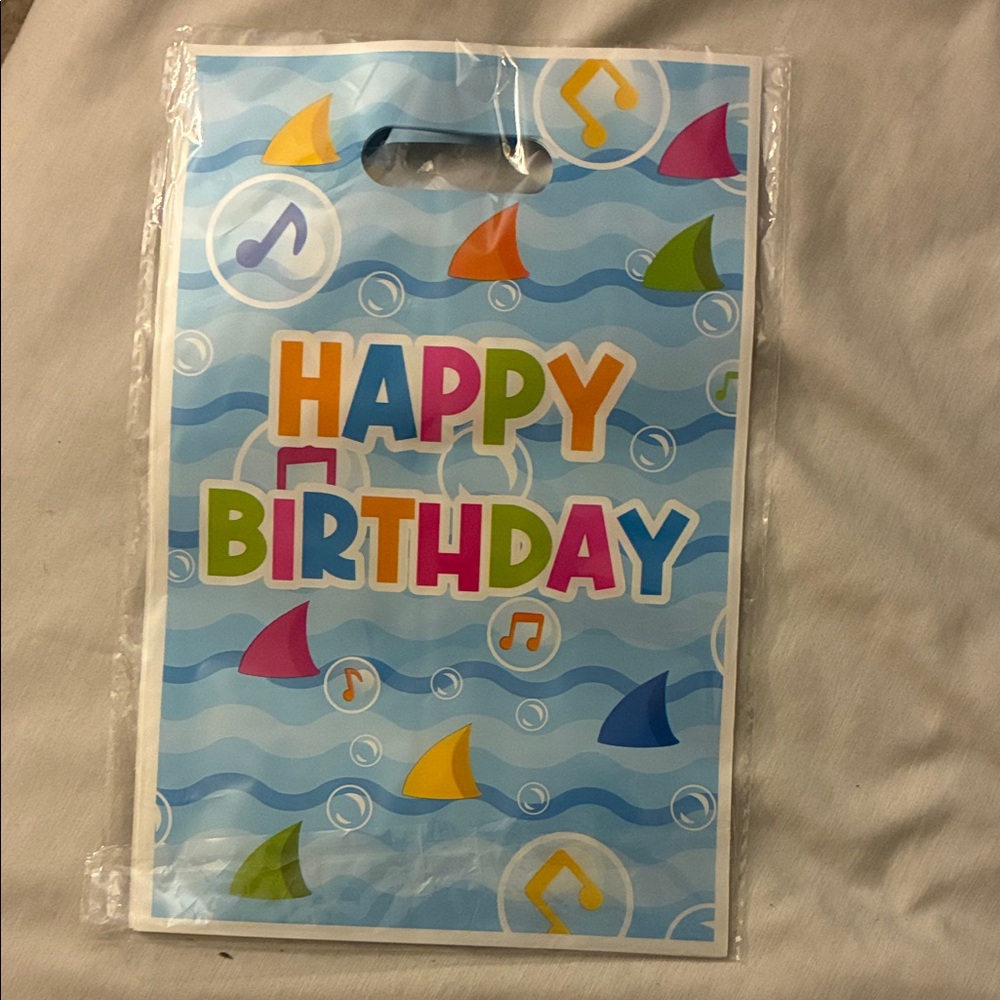 Colorful Happy Birthday Party Favor Bags